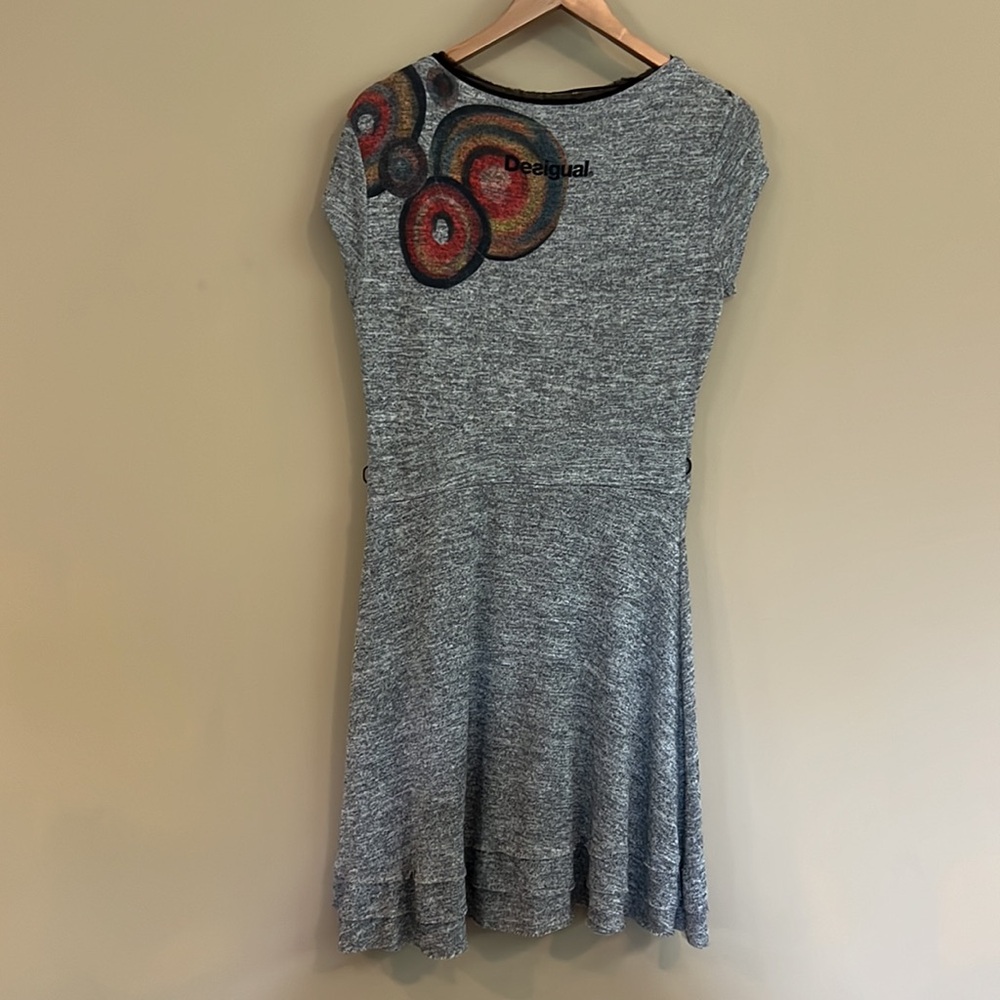 Desigual Multicolor Patterned Gray Lightweight Kn… - image 6